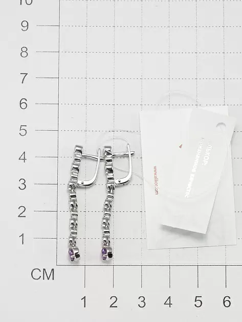 Серьги подвесные 02-3498.00АМ-00 серебро_1