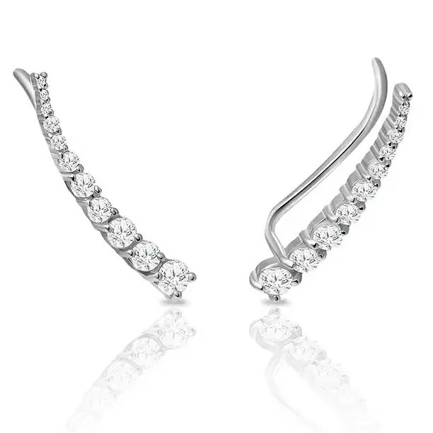 Серьги каффы 52512 серебро