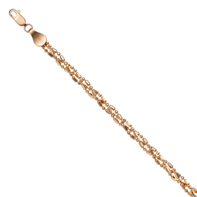 Цепь НЦ22-100Ю-4 d1.5 серебро Полновесная