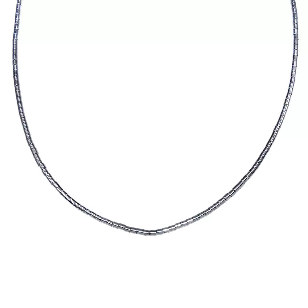 Бусы чокер К-Гм-100-2-с-38 серебро_0