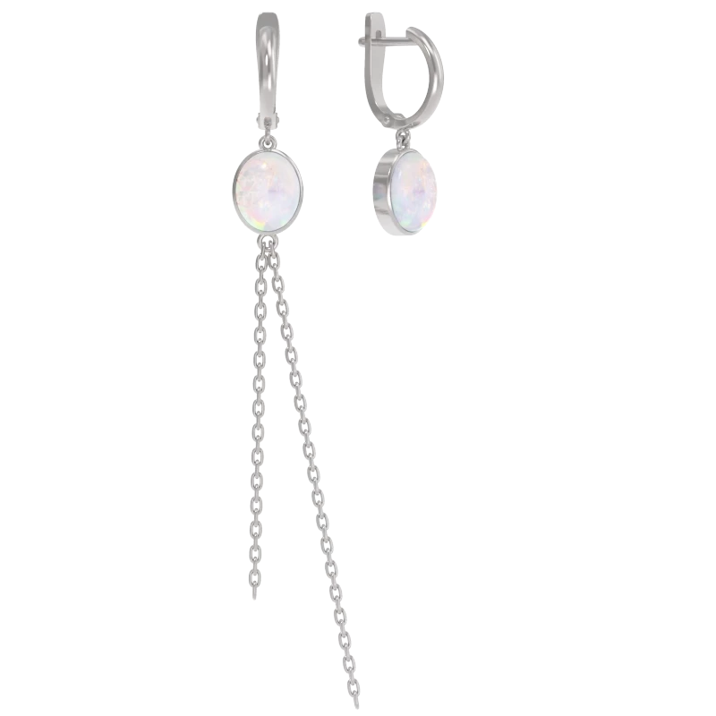 Серьги подвесные 1038492-01210-O серебро