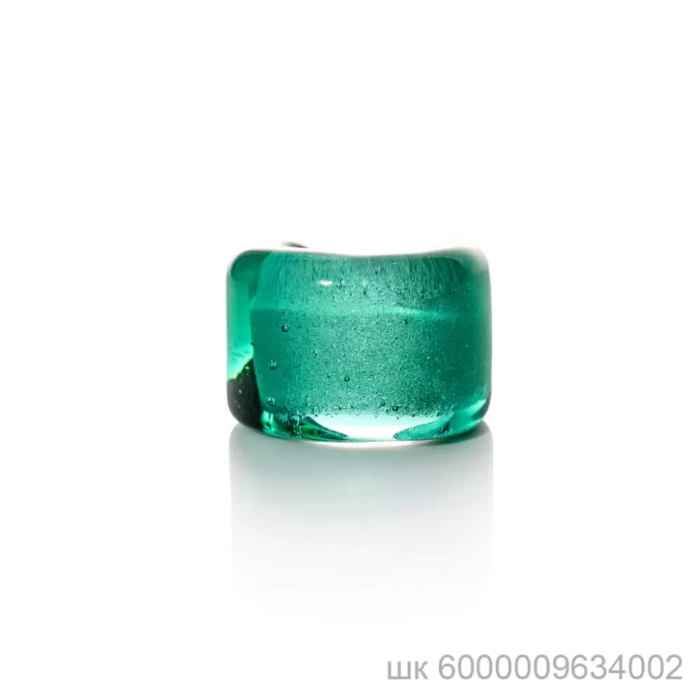 Серьги кафф 00-00000043 зел ювелирный сплав