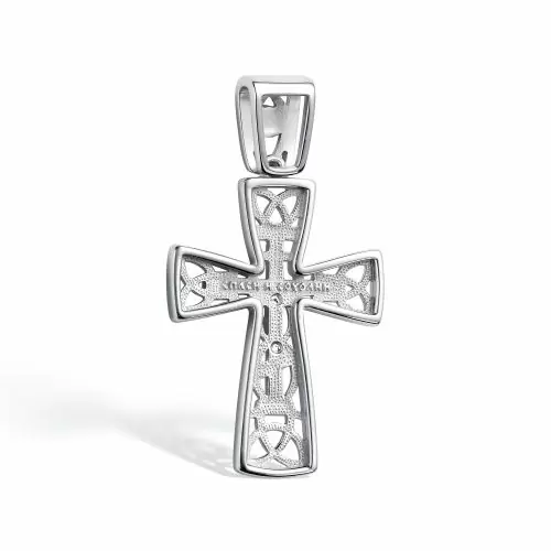 Крест христианский 03-4078.000Б-00 серебро бриллиант_1