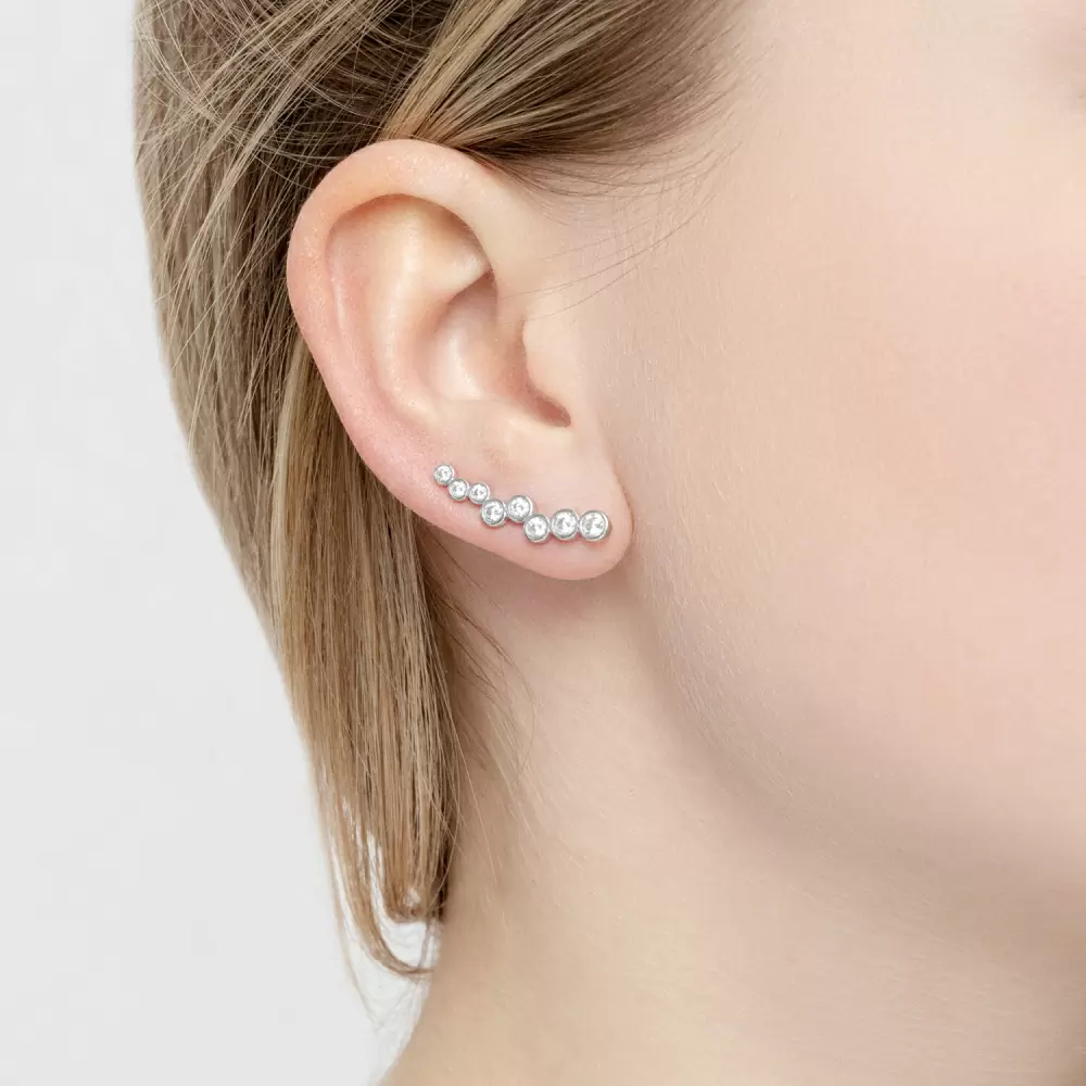 Серьги каффы 94021652 серебро_1