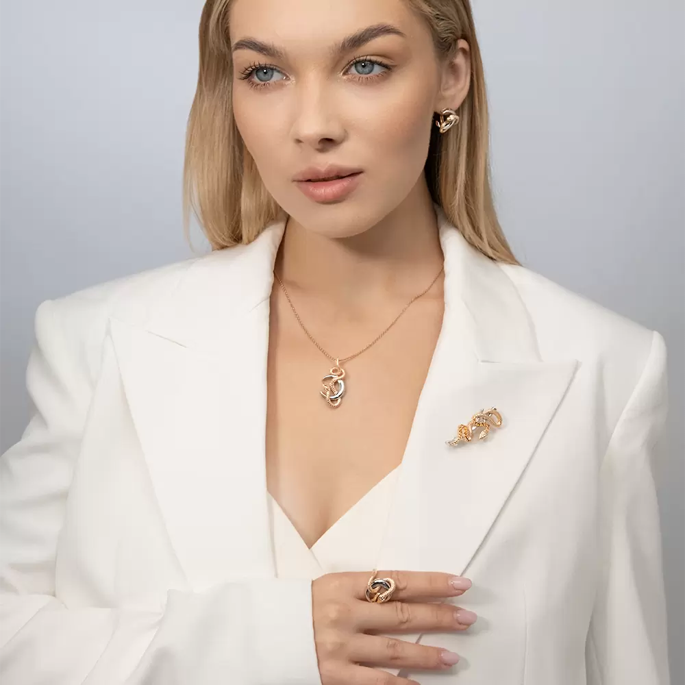 Подвеска 03-3496-00-000-1111 золото змея_2