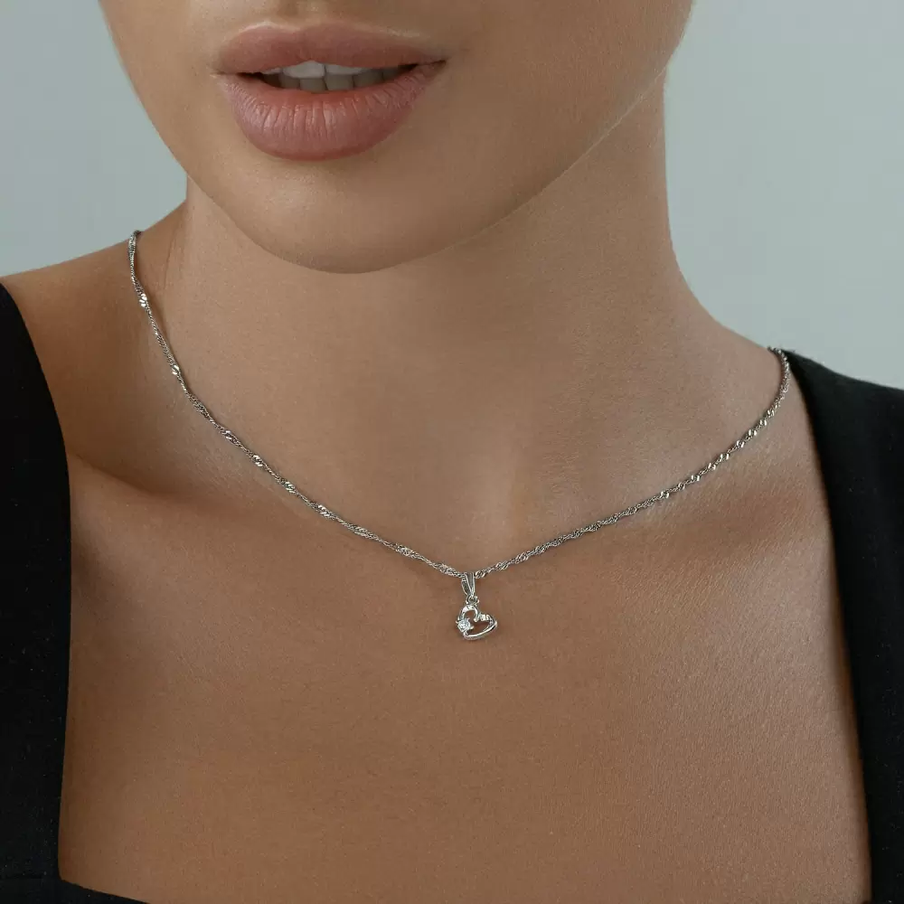 Подвеска 94031734 серебро Сердце_1