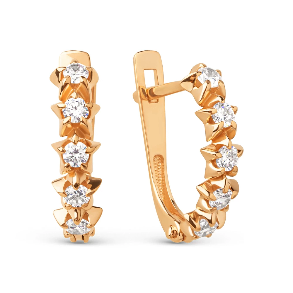 Серьги дорожка 025782-1100 золото_0