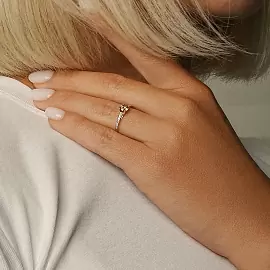 Кольцо один камень 11-21883-6000 золото_2