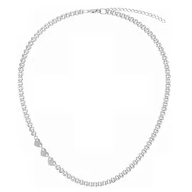 Колье чокер НХ22-2054Ю-3 d0.60 серебро Сердце_1