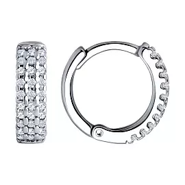 Серьги дорожка 94026691 серебро Колечки_0