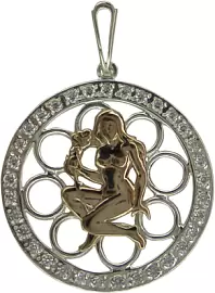 Подвеска знак зодиака 321033н серебро Дева