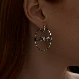 Серьги конго 94025568 серебро_1