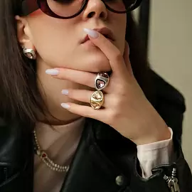 Кольцо CN-250500 ювелирный сплав_1