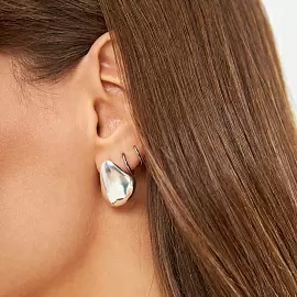 Серьги пусеты KV-2-003S-MIRRORS серебро_2