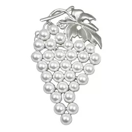 Брошь 261110378 ювелирный сплав виноград_0