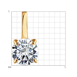 Подвеска бегунок 036552 золото_2