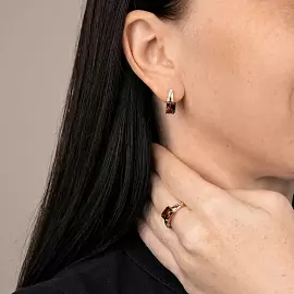 Кольцо один камень К-0269 раух золото_2