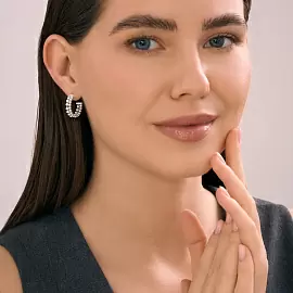 Серьги конго 94027139 серебро_1