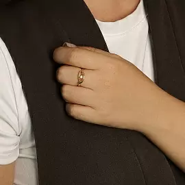 Кольцо один камень R123-R46178A0Y золото_1