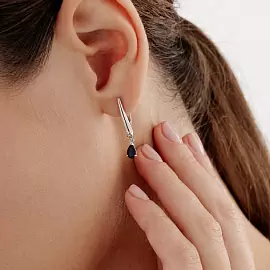 Серьги подвесные 02-4036.БГТС-00 серебро_1