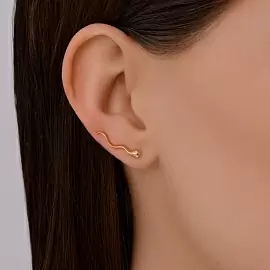 Серьги каффы 0200497 золото_1