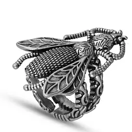 Кольцо EX000123S-00R ювелирный сплав Муха_0