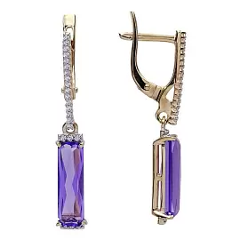 Серьги подвесные С-0277 ам золото_3