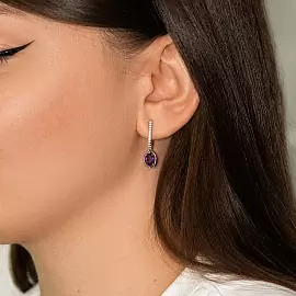 Серьги подвесные 02-3689.00АМ-00 серебро_1