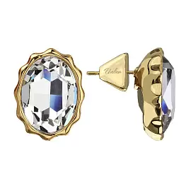 Серьги пусеты SW000095G-001E1 ювелирный сплав_0