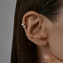 Серьги кафф 94170191 серебро_1