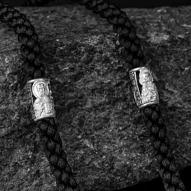 Шнур текстильный 755940-65 серебро Владимирская Божья Матерь_3