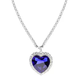 Колье 700835390 ювелирный сплав Сердце_0