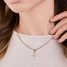 Крест декоративный КрстЛмркзМал.бцФ.з585 золото Полновесный_1