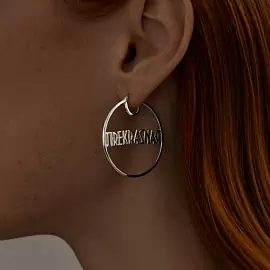 Серьги конго 94025568 серебро_2