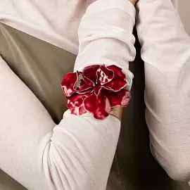 Браслет жесткий 504227480 ювелирный сплав Цветок_1