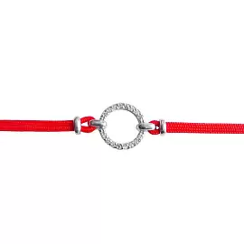 Браслет красная нить 05070290-28-6 серебро Круг_0