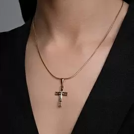 Крест христианский 121504 золото Полновесный_1