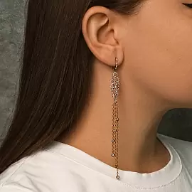 Серьги подвесные 00300040384П золото_1