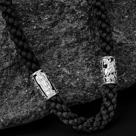 Шнур текстильный 755940-65 серебро Владимирская Божья Матерь_2