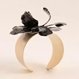 Браслет жесткий 504227480-1 ювелирный сплав Цветок_1