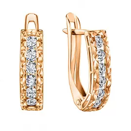 Серьги дорожка СргЛ57.бцФ.з585 золото Дорожка_0