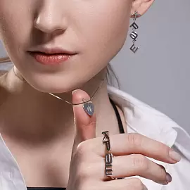Серьги серьга одиночная 94170180 серебро Краш_1