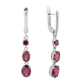 Серьги подвесные С-0259 гр серебро_0