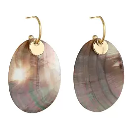 Серьги подвесные SAM767E-Y ювелирный сплав_0