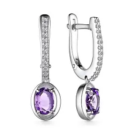 Серьги подвесные 02-3689.00АМ-00 серебро_0