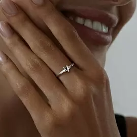 Кольцо 94013311 серебро Звезда_1