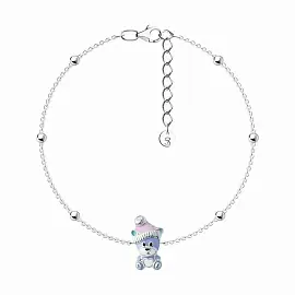 Браслет 94051523 серебро Медведь_0