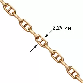 Цепь НЦ12-044ПГ d0.60 золото Пустотелый_1