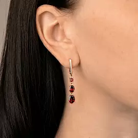 Серьги подвесные С-0259 гр серебро_1