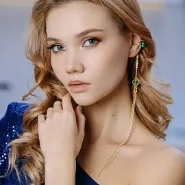 Серьги кафф Kaff003 ювелирный сплав_1